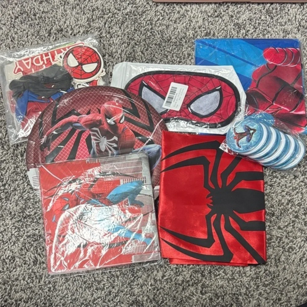 Spider-Themed Kids Birthday Party Set